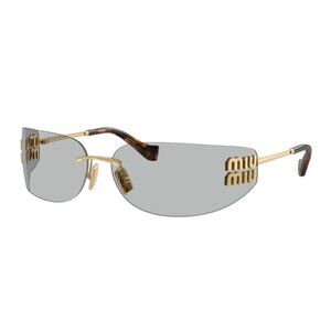 NWT MIU MIU SUNGLASSES GOLD/GRAY WOMEN EYEWEAR